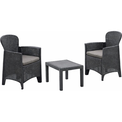 I.P.A.E-Progarden Zahradní set AKITA, 3-dílný, antracitová AKTC12GA – Zbozi.Blesk.cz