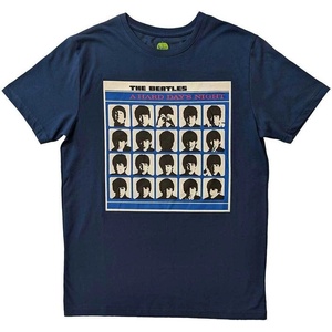 The Beatles A Hard Day's Night Album Cover Denim Blue M Риза (BEATTEE548MD02)