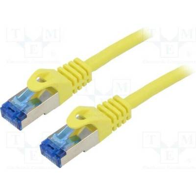 Lanberg PCF6A-10CC-1000-Y Patch S/FTP Cat 6a RJ45 vidlice z obou stran lanko CCA