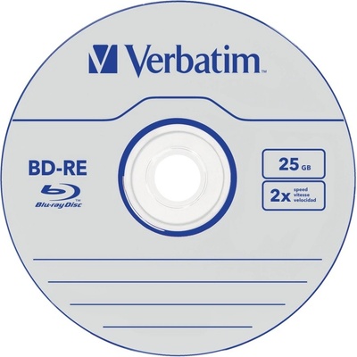 Verbatim BD-RE 25GB 2x, jewel, 5ks (43615) – Zboží Živě
