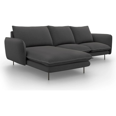 Cosmopolitan Design Тъмносив ъглов диван , ляв ъгъл Vienna - Cosmopolitan Design (COS_LC_52_F1_VIENNA4)