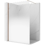 Mexen Kioto душ преграда Walk-in 100 x 200 cm, омбре бяло 8 mm, розово злато - 800-100-101-60-86 (800-100-101-60-86)