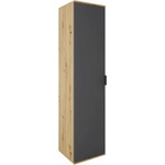 Bogdan Furniture I Еднокрилен гардероб Mod 4089 за антре, Дъб артисан/Графит