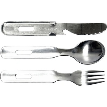 BasicNature Прибори за трекинг BasicNature Biwak 3 сегмента (557000)