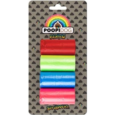 Cobbys pet duvoplus poopidog sáčky na exkrementy farebné 4x15 ks 32x19 cm