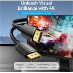 Vention Кабел Cable - Display Port v1.2 DP M / M Black 4K 1.5M - HAKBG (HAKBG) - tehnik