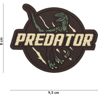 Gumová nášivka 101 Inc Predator - multicam