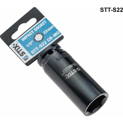 Nástrčný klíč na kolové šrouby a matice STIX STT-S22, CR-MO/22 mm na litá kola, hlava 1/2"