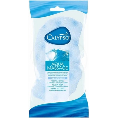Calypso Viskózní Aqua Massage koupelnová houba zelená