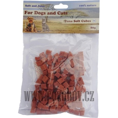 Dog & Cat Soft tuňákové maso-kostičky cca 1 cm 80 g