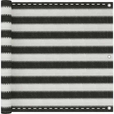 Petrashop Balkónová zástěna HDPE 90x400 cm antracitovo-bílá
