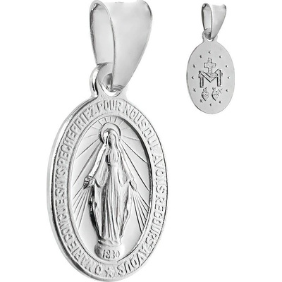Argento Stříbrný přívěsek Zázračná medailka 84851