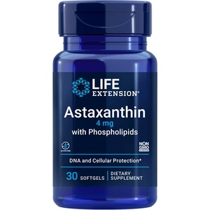 Life Extension Astaxanthin with Phospholipids/ Астаксантин с Фосфолипиди 84 mg х 30 софтгел капсули (01923 LE)
