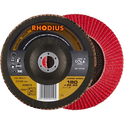 Rhodius Brúsny lamelový kotúč 180 x 22,2 mm 209812
