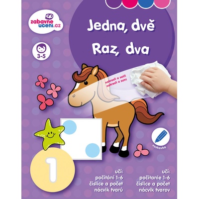 Stíratelný sešit Jedna dvě kreativní omalovánka
