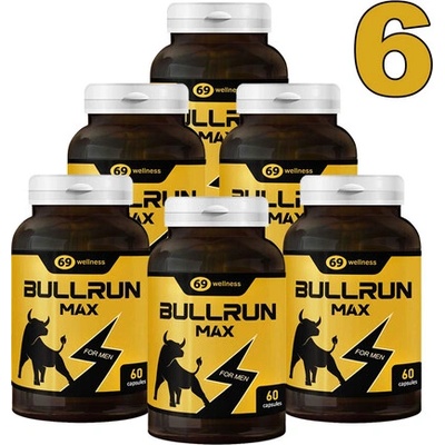6 x BULLRUN капсули секс стимулант за мъже