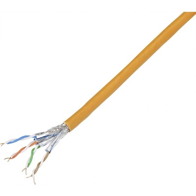 Tru Components CAT 7 S/FTP 4 x 2 x 0.26 mm² 10m oranžový