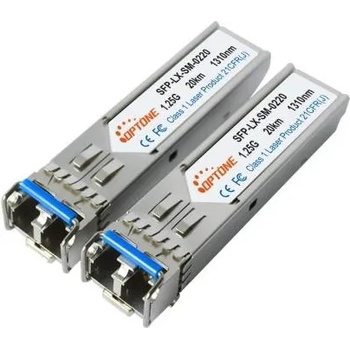 Optone Оптичен модул Optone SFP-LX-SM-0220D, 1.25G, 1310nm, LX, 20km, DDM, LC duplex (SFP-LX-SM-0220D)