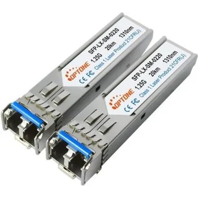 Optone Оптичен модул Optone SFP-LX-SM-0220D, 1.25G, 1310nm, LX, 20km, DDM, LC duplex (SFP-LX-SM-0220D)