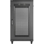 Lanberg Комуникационен шкаф, Lanberg Rack Cabinet 19" Free-Standing 22U/600X1200 (FlAT Pack) With Mesh Door Black (FF01-6222-23B)
