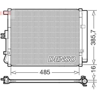 Kondenzátor, klimatizace DENSO DCN43007
