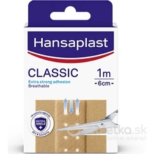 Hansaplast CLASSIC náplasť textilná 6 cm x 1 m 1 ks