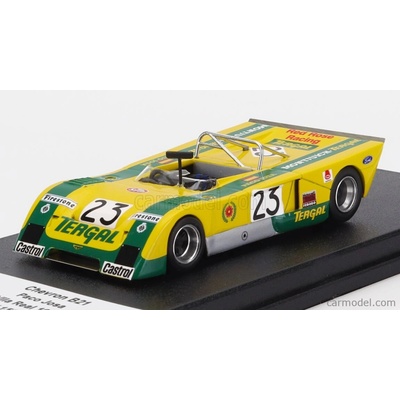 Trofeu Chevron B21 Fvc Cosworth N 23 Rally Vila Real 1972 Paco Josa Žlutá Zelená 1:43