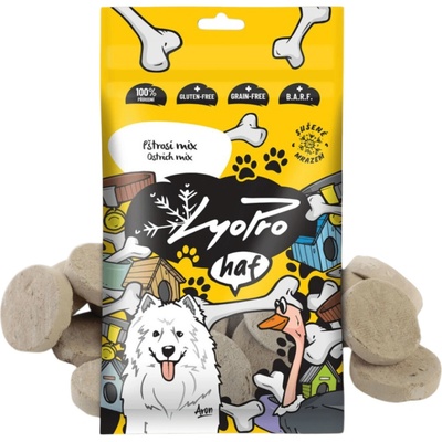 Lyopro DOG poch mrazem sušený Pštrosí mix 50 g