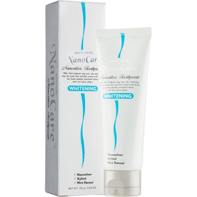 White Pearl NanoCare Whitening bělicí pasta se stříbrem 100 ml