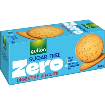 Gullón Digestive celozrnné sušienky bez cukru so sladidlami 245 g