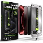 Techsuit Поверителен стъклен протектор Techsuit TitanGlass FullCover (2 броя в комплект) - iPhone 18 Pro Max - Черен