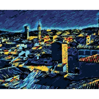 Zuty Malování Podle Čísel Florence Podle Van Gogha 80 x 100 cm Plátno Rám