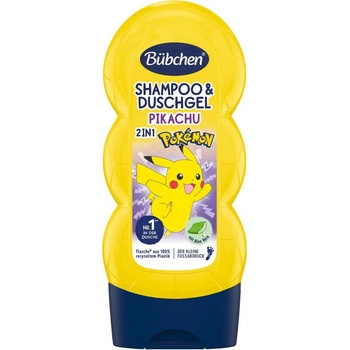 Bubchen 2v1 dětský šampon a sprchový gel PIKACHU POKÉMON 230 ml