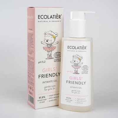 Ecolatiér Intimní krémové mýdlo pro dívky 3+ 150 ml