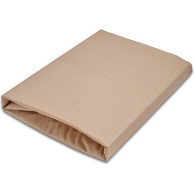 Brotex Napínacie satén prestieradlo béžové 90x200