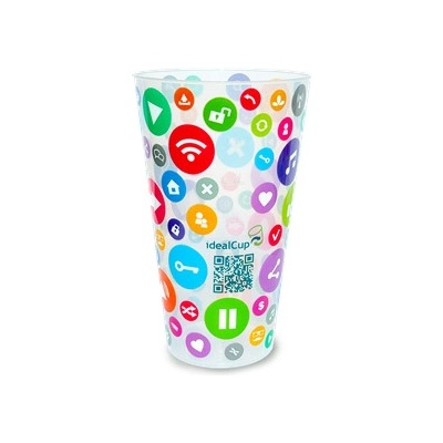 ECOFOL Plastový kelímek PP vratný s potiskem idealCup bal 500 ml