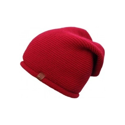 Paker dámská zimní čepice s ovčí vlnou Červená