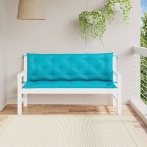 vidaXL Възглавници за градински пейки 2 бр тюркоаз 150x50x7 см плат (361715) - egradina