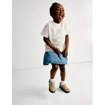 Marks & Spencer Тениска Miffy с висок процент памук (1-8 години) Marks & Spencer в кремаво Marks & Spencer | Bezhov | Момичешки | 2-3 години