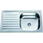 Inter Ceramic Кухненска мивка ick 7540 l - алпака, едно корито с плот (ick 7540 l) Мивка за вграждане