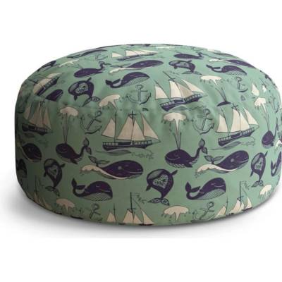 Sablio Taburet Circle Velryby: 38x48 cm