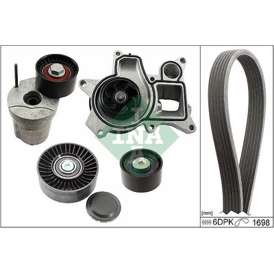 Vodní pumpa + klínový žebrový řemen Schaeffler INA 529 0369 30