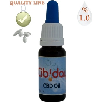 Cibiday CBD olej Quality Line 1% 10 ml