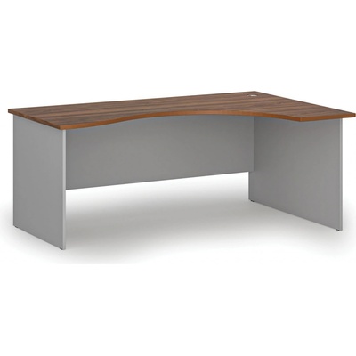 B2B Partner PRIMO GRAY 180x120 cm pravý šedá/ořech 6131393
