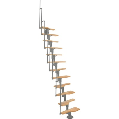 Minka STAIRS modulové schodiště Twister buk/šedá, 293,8 cm