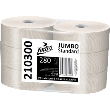 Linteo JUMBO STANDARD 280 еднослоен сив рециклиран, 329 м (6 бр. )