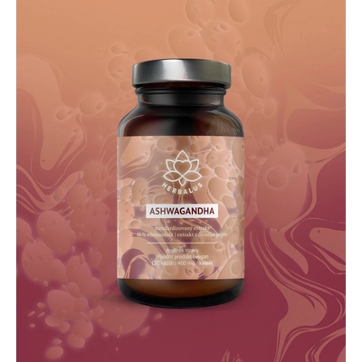 Herbalus ASHWAGANDHA standardizovaný 10% extrakt 120 kapslí