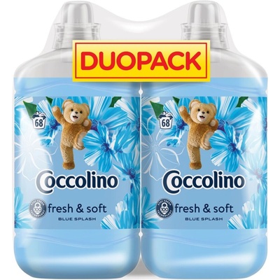 Coccolino Fresh&Soft Blue Splash Концентриран омекотител 136 пранета 2x1700ml (8720181513114)