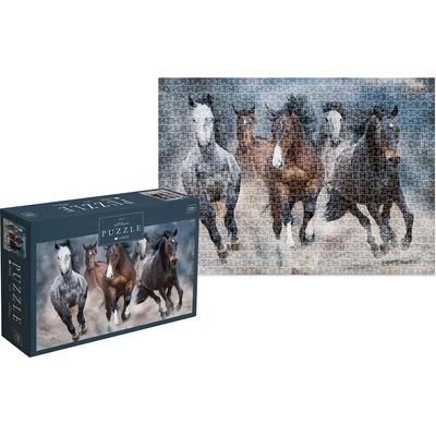 Interdruk - Puzzle Wild galloping horses - 1 000 piese