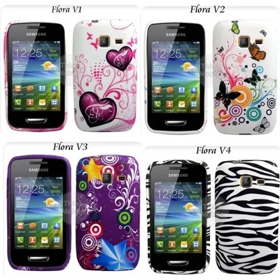 Samsung Wave Y S5380 Flora Силиконов Калъф + Скрийн Протектор